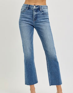 Willow Hgh Rise Crop Straight Jeans