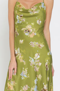 Stepping Out Cowl Neck Slip Dress