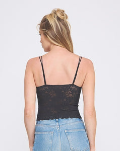 Rose Jacquard Lace Bralette