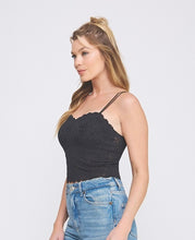 Load image into Gallery viewer, Rose Jacquard Lace Bralette
