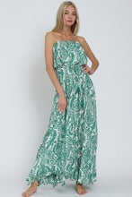 Load image into Gallery viewer, Emerald Air Strapless Maxi Dress
