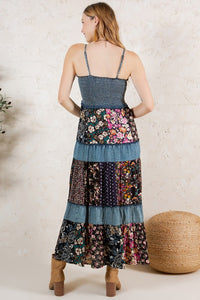 Forever Fabulous Floral Denim Dress