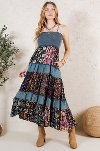 Forever Fabulous Floral Denim Dress