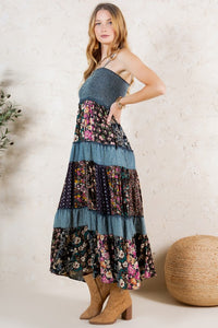 Forever Fabulous Floral Denim Dress