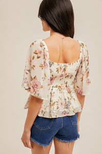 Romance In The Air Floral Top