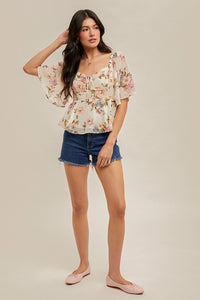 Romance In The Air Floral Top