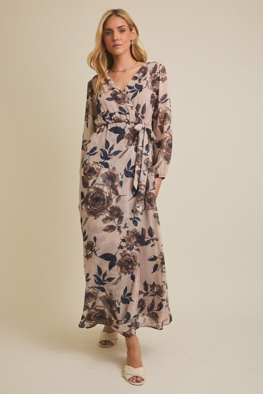 Cool Earth Floral Maxi Dress