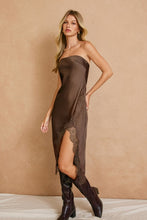 Load image into Gallery viewer, Parisian Party Satin Midi Dress
