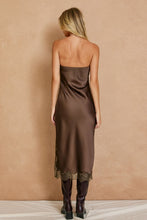 Load image into Gallery viewer, Parisian Party Satin Midi Dress
