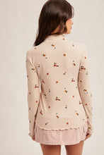 Load image into Gallery viewer, Emmie Floral Embroidered Rib Top
