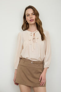 Soft Spoken Front Tie Top