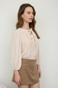 Soft Spoken Front Tie Top