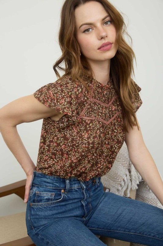 Laced In Love Floral Top
