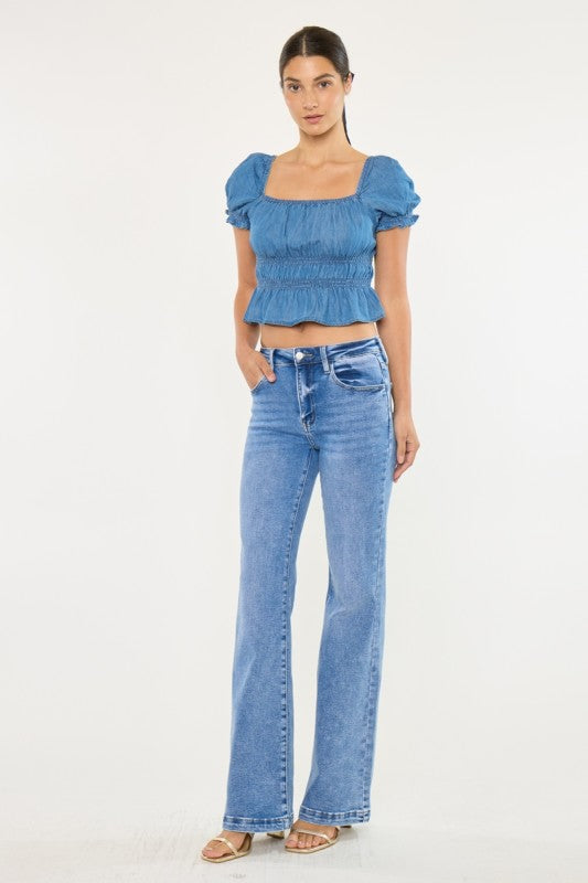 Effortless Edge HR Wide Leg Flare Jean