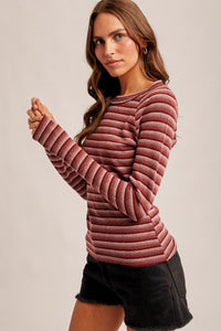 Fun Find Striped Knit Top