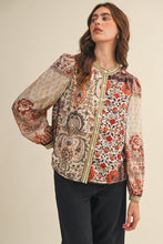 Load image into Gallery viewer, Perfection Patchwork Floral Top
