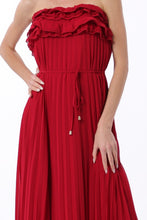 Load image into Gallery viewer, Show Stopper Pleated Maxi Dress
