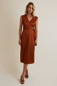 Spice It Up Textured Midi Dress