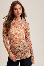 Load image into Gallery viewer, Love Spell Floral Mesh Top
