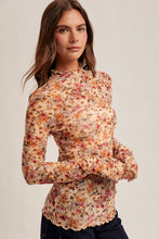 Load image into Gallery viewer, Afterglow Floral Mesh Top

