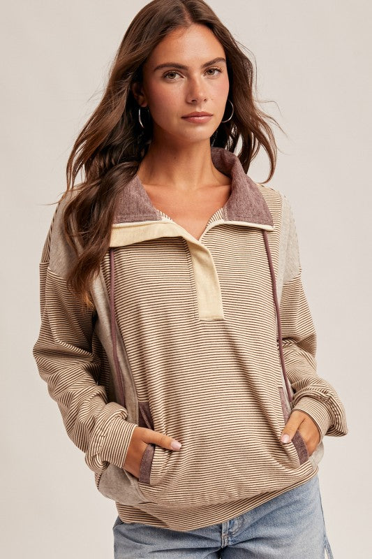 Through The Grapevine Brushed Pullover