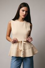 Load image into Gallery viewer, Perfection Bow Tie Peplum Top
