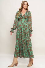 Load image into Gallery viewer, Sagewood Serenity Floral Maxi Dress
