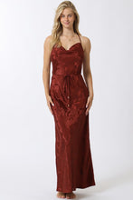 Load image into Gallery viewer, Warm Lustre Satin Slip Maxi Dress
