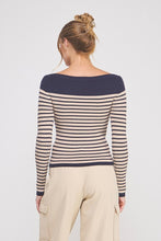 Load image into Gallery viewer, Best Days Striped Boatneck Top
