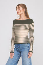 Load image into Gallery viewer, Best Days Striped Boatneck Top
