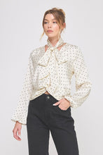 Load image into Gallery viewer, Effortless Elegance Polka Dot Blouse
