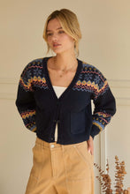 Load image into Gallery viewer, Charmed By You Fair Isle Cardigan
