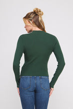 Load image into Gallery viewer, Evergreen Bloom Rosette Sweater
