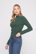 Load image into Gallery viewer, Evergreen Bloom Rosette Sweater
