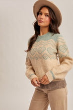 Load image into Gallery viewer, My Heart Color Block Sweater
