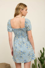 Load image into Gallery viewer, Sweet Dreams Floral Denim Mini Dress
