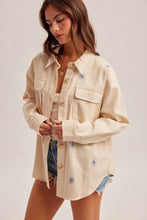Load image into Gallery viewer, Darling Daisies Embroidered Shacket
