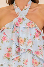 Load image into Gallery viewer, Breezy Blossom Floral Halter Top
