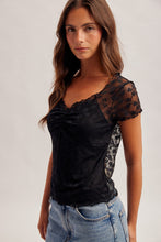 Load image into Gallery viewer, Slay Mode Sweetheart Lace Top
