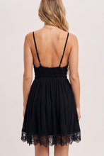 Load image into Gallery viewer, Black Beauty Crochet Mini Dress

