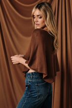 Load image into Gallery viewer, Bella Boatneck Poncho Top
