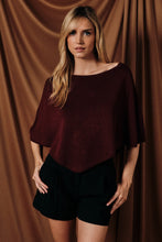 Load image into Gallery viewer, Bella Boatneck Poncho Top
