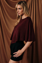 Load image into Gallery viewer, Bella Boatneck Poncho Top

