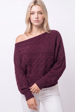Load image into Gallery viewer, Cozy By Nature Cable Knit Sweater
