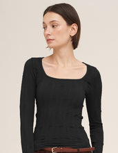 Load image into Gallery viewer, Starburst Floral Textured Long Sleeve Top
