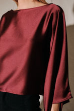 Load image into Gallery viewer, Evangeline Satin Poncho Top
