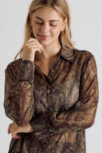 Load image into Gallery viewer, Pretty In Paisley Button Down Blouse
