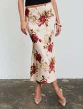 Load image into Gallery viewer, Petals In Paris Floral Midi Skirt
