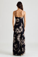 Load image into Gallery viewer, Midnight Bloom Deep V Maxi Dress
