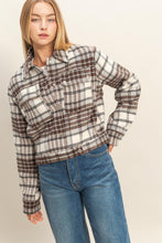 Load image into Gallery viewer, Checkmate Plaid Crop Jacket
